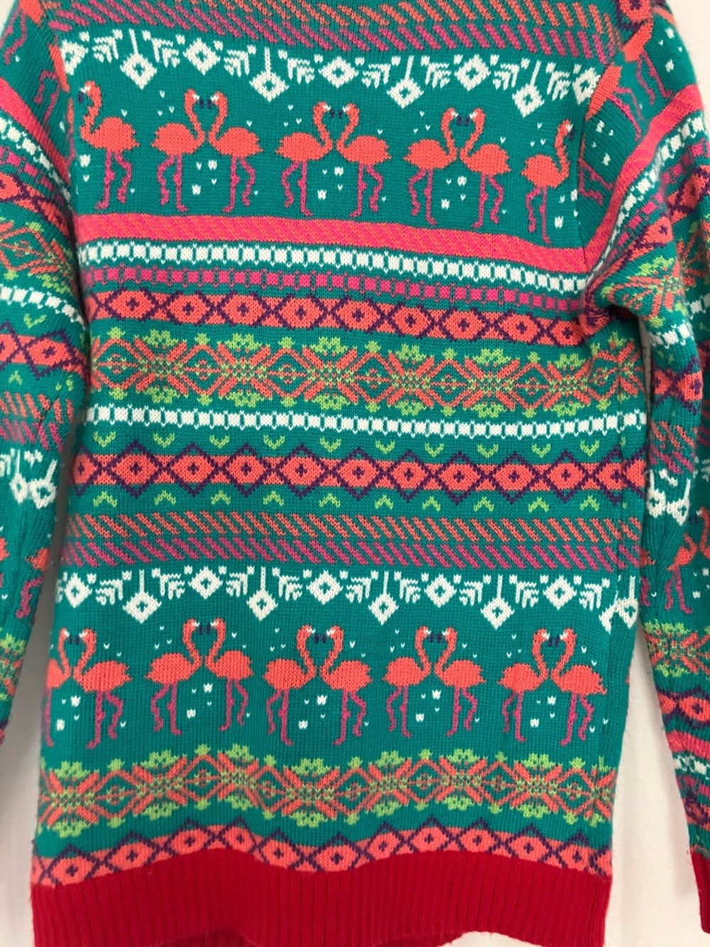 Pink Flamingo Christmas Sweater! - Picture 3 of 7